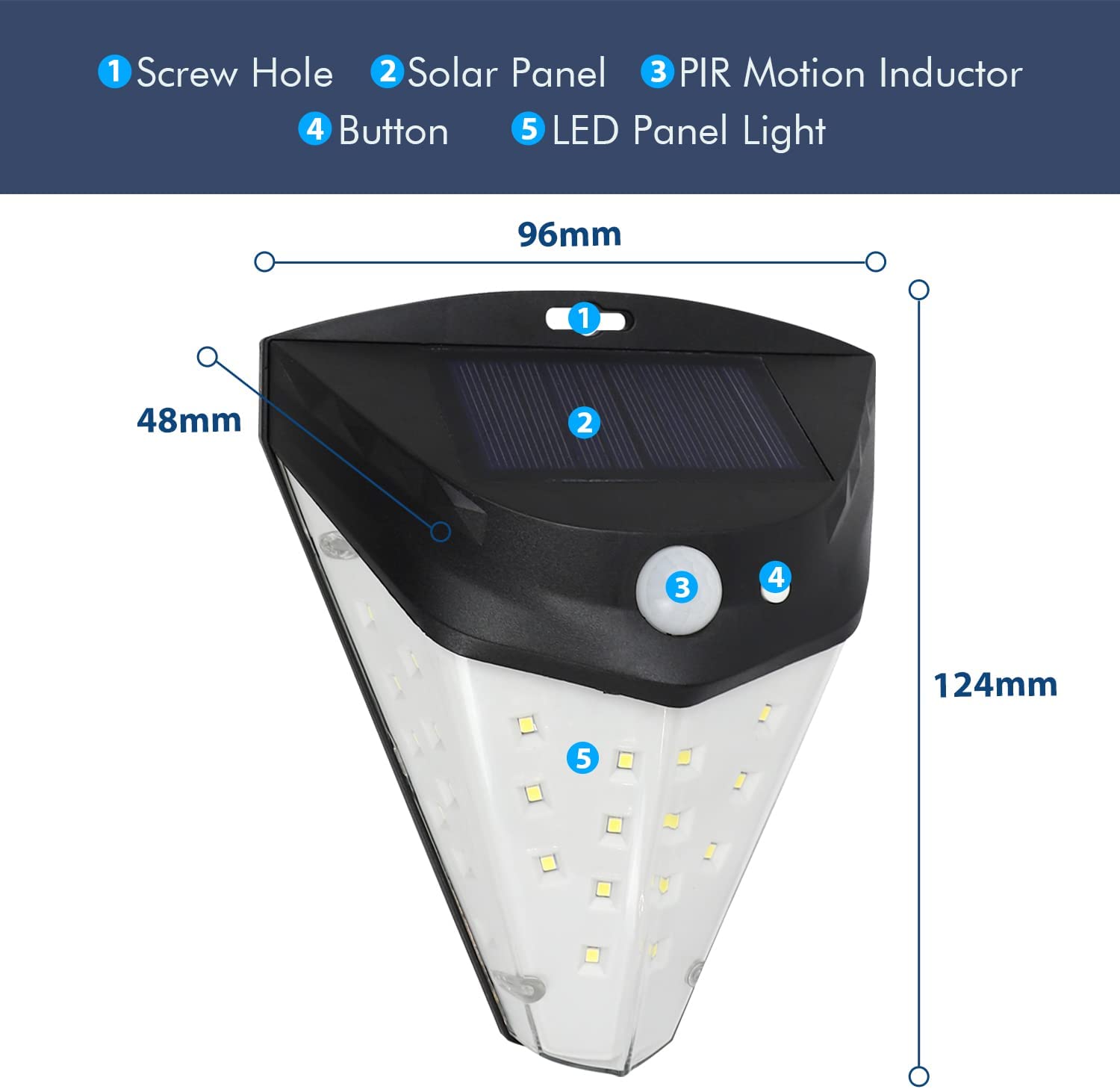 SolarLuxe™ - Solsikkerhedslys med 230° lysvinkel