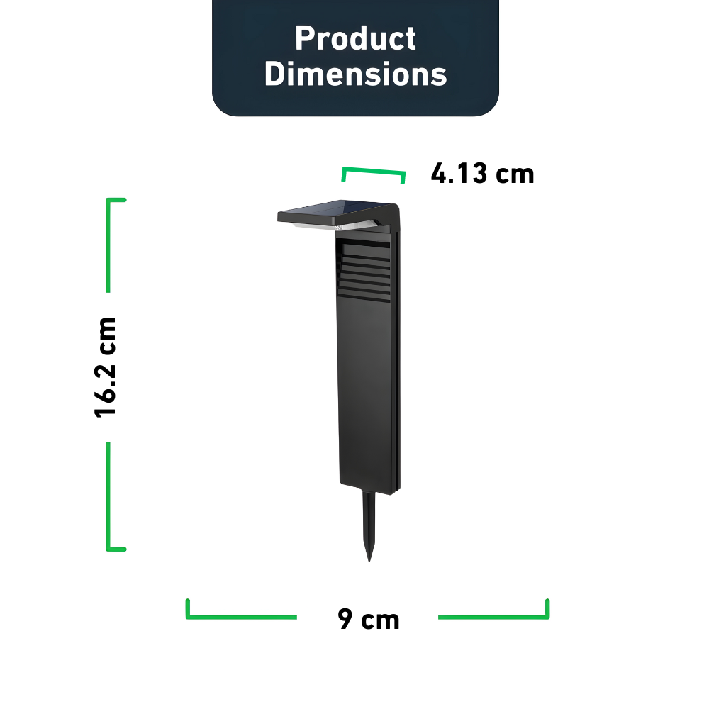 Opulent Bollard™ - Innovative solcellelamper til pullerter (2-pak)