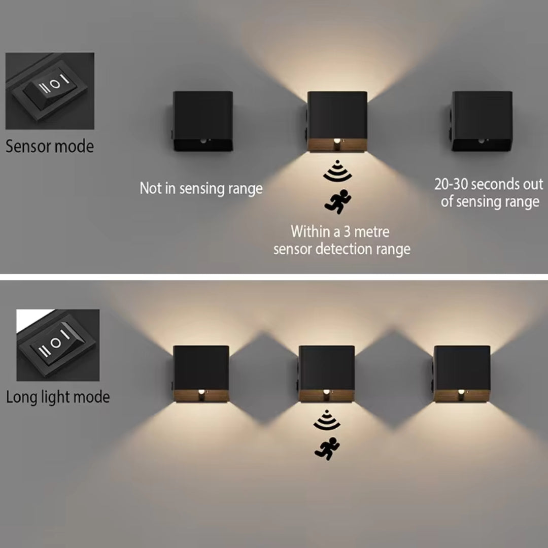 LumiCube™ - USB genopladelige LED-væglamper