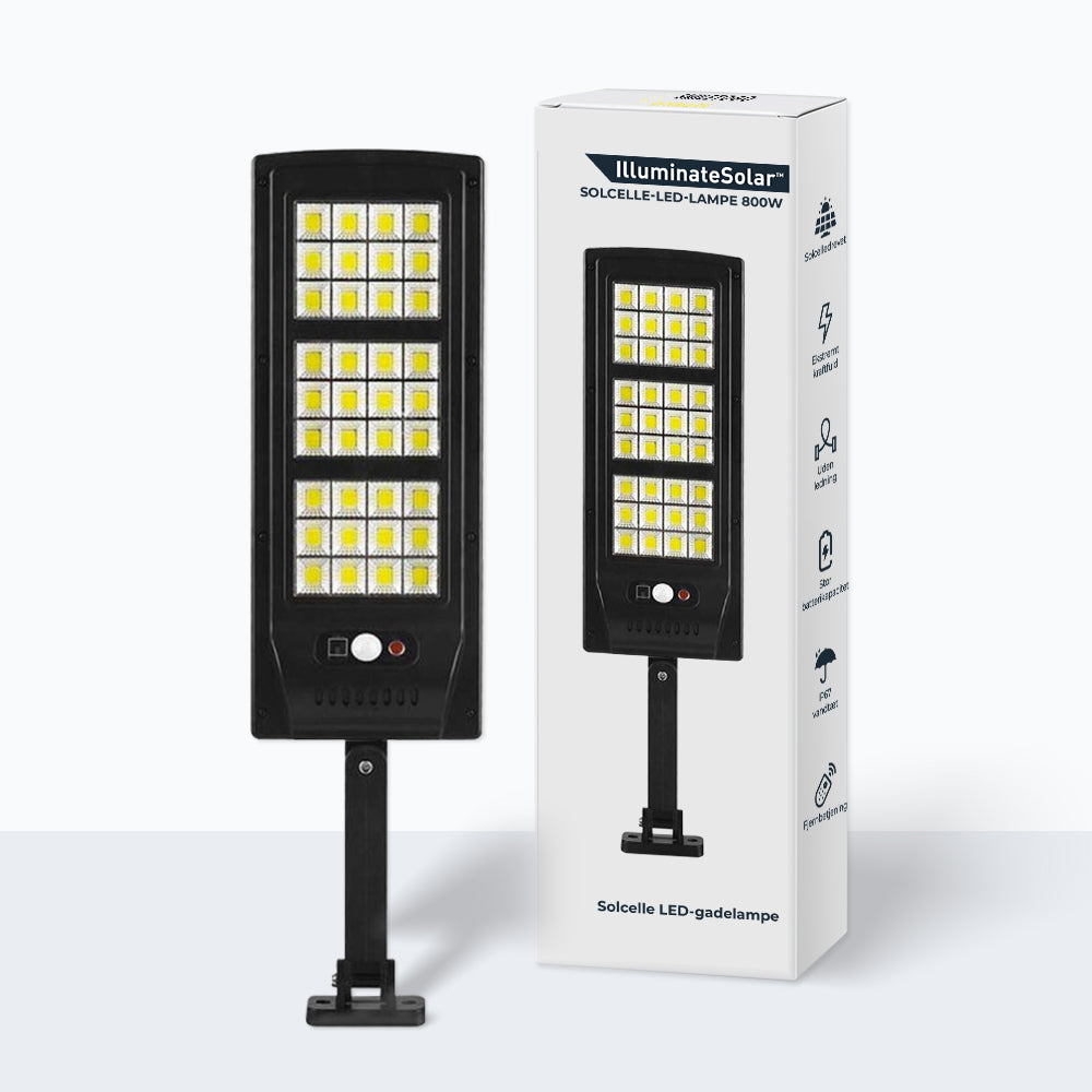 Solcelle-LED-lampe 800W