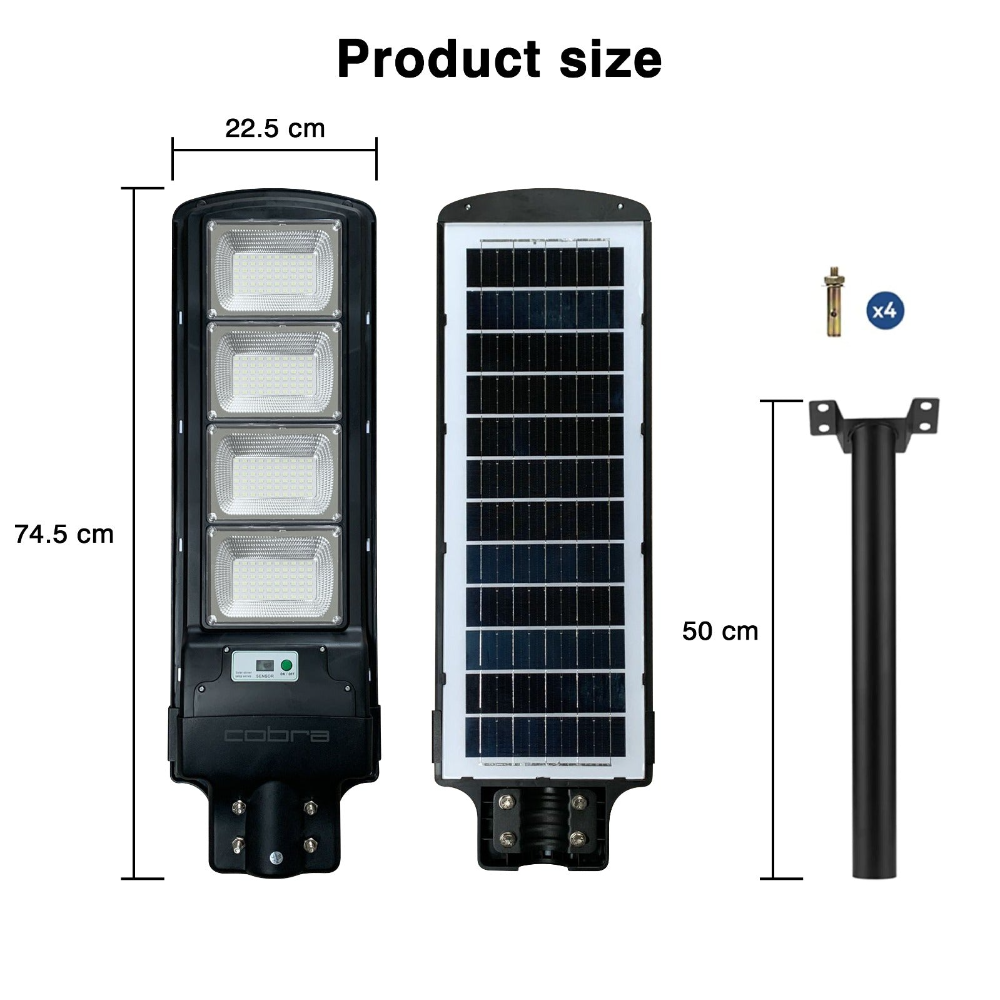 IlluminateSolarMega™ - 3 Lygter + 1 Gratis 450W/6500 Lumen Ultraklare Solcelle-gadelygter