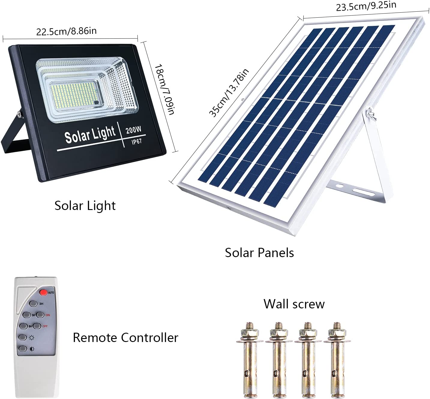 150W solcelleprojektør