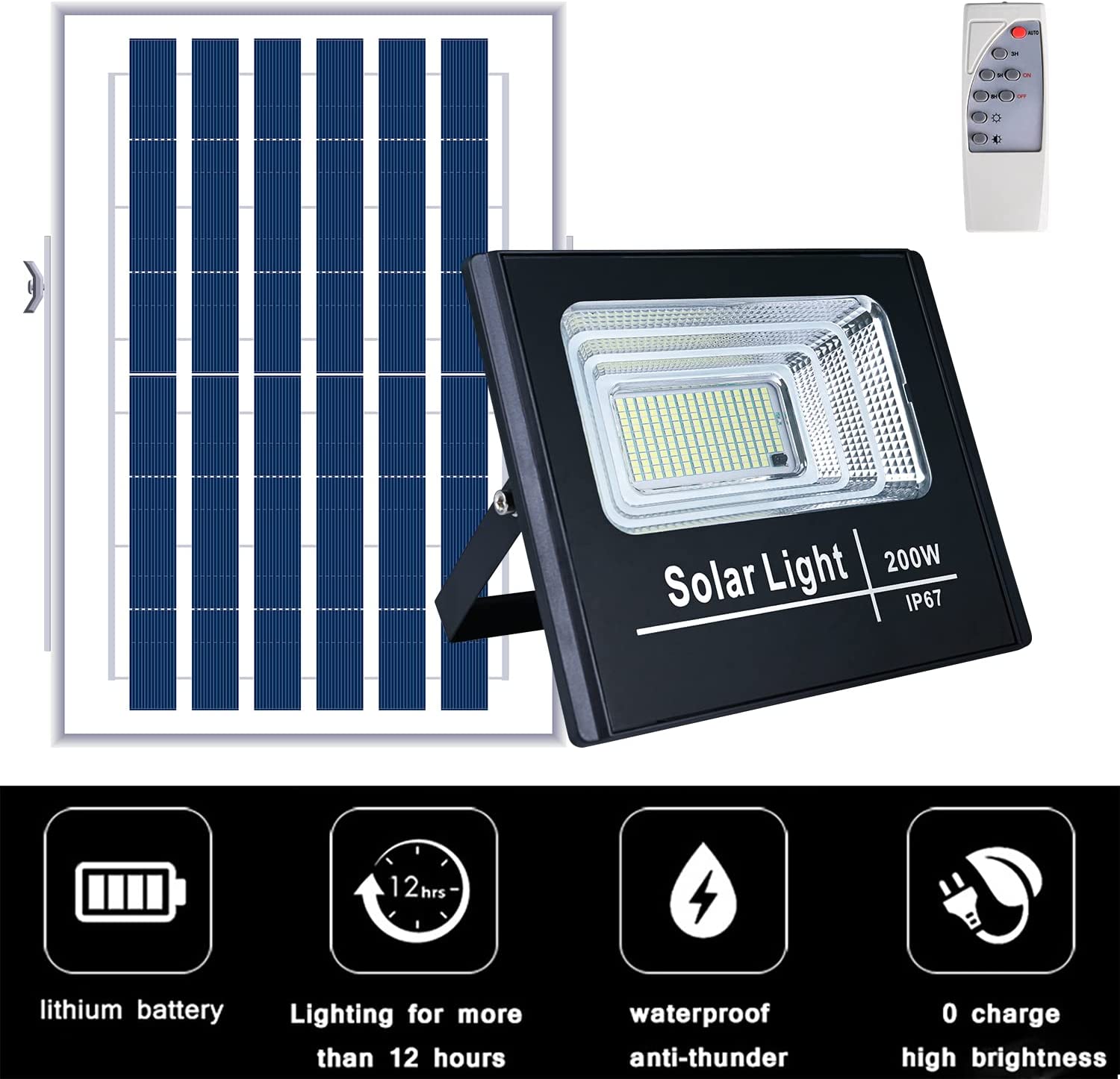 150W solcelleprojektør