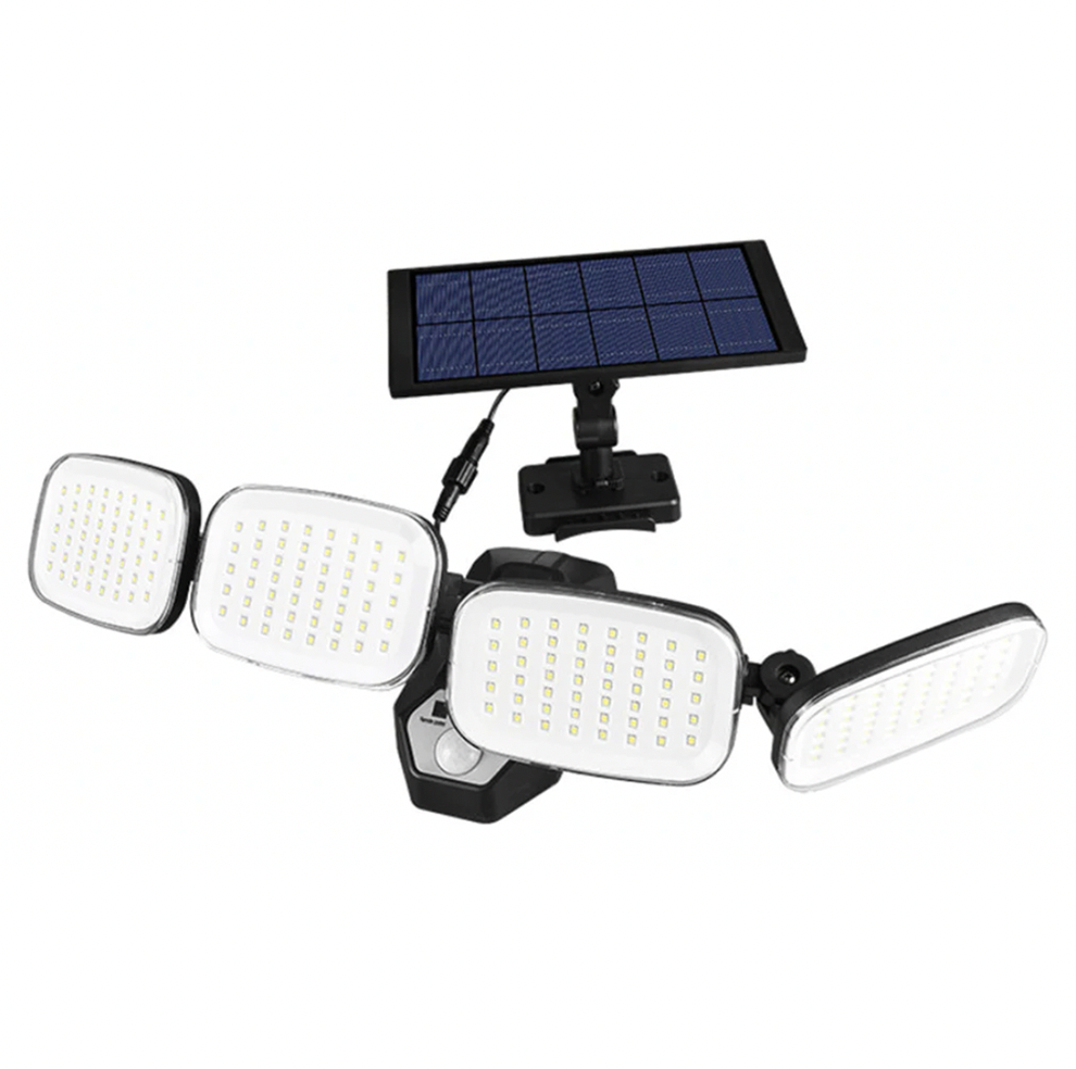 GlowFlexMEGA™ - 200 LED solcellelys med bevægelsessensor