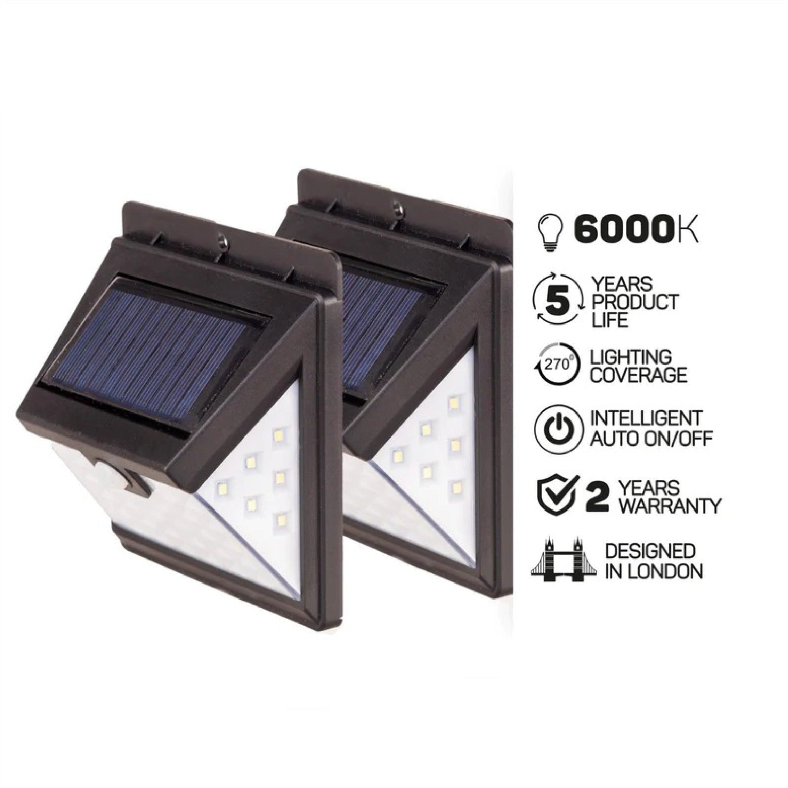 SolarMini™- 40 LED solcellelys (2 stk.)